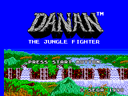 Danan - The Jungle Fighter (Europe) Title Screen